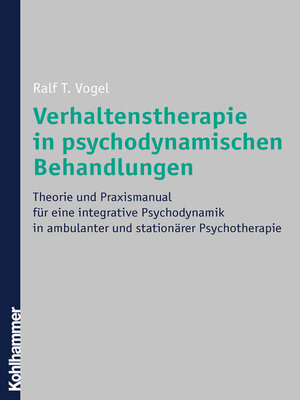 cover image of Verhaltenstherapie in psychodynamischen Behandlungen